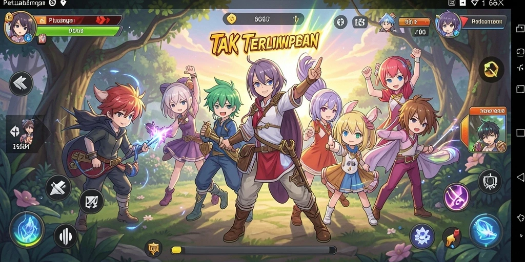 Tampilan gameplay <strong>66K</strong> yang penuh warna dan menarik.