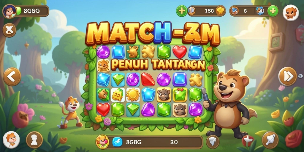 Gameplay <strong>8G8G</strong> yang seru dan penuh warna.