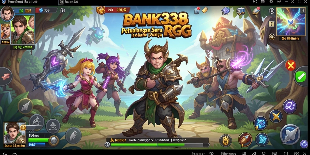 Tampilan gameplay RPG yang mendebarkan di BANK338.