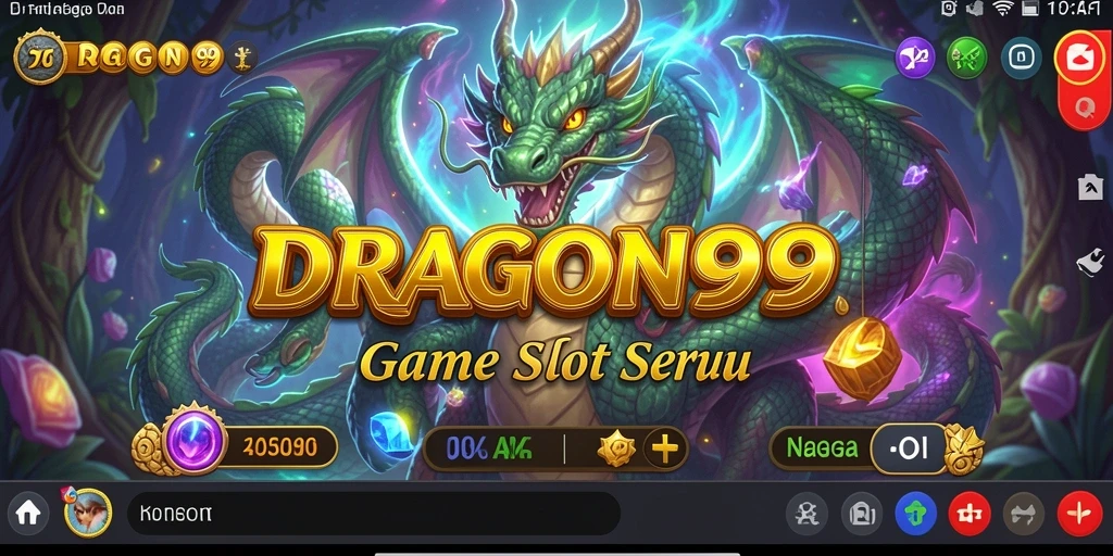 Tampilan gameplay utama DRAGON99 yang penuh warna dan mengasyikkan.