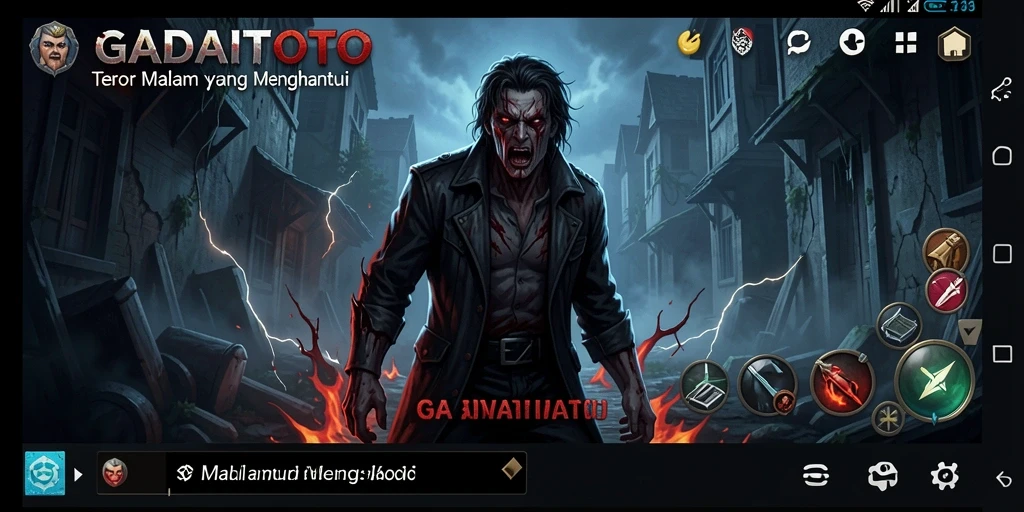 Gameplay GADAITOTO yang menegangkan dengan suasana mencekam.