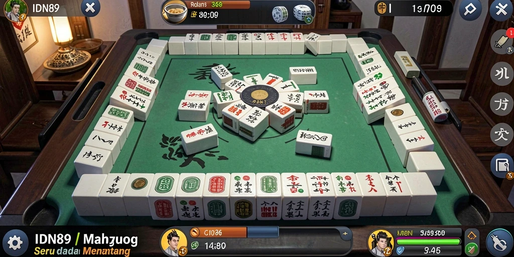 Screenshot gameplay IDN89 menampilkan tantangan Mahjong yang mendebarkan.