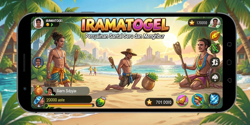 Tampilan gameplay <strong>IRAMATOGEL</strong> yang penuh warna dan menarik.