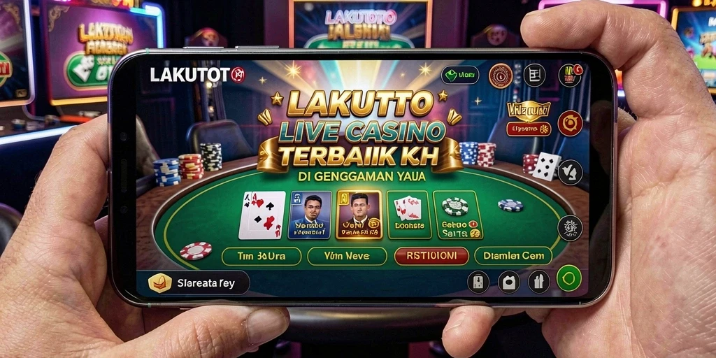 Tampilan gameplay yang mendebarkan di aplikasi Live Casino LAKUTOTO.