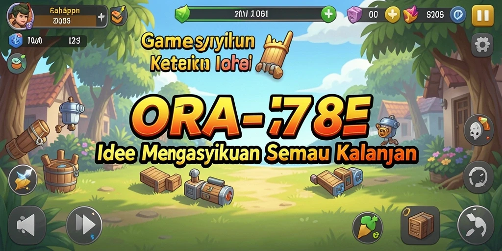 Tampilan menarik dari gameplay ORA78 yang seru dan mendebarkan.
