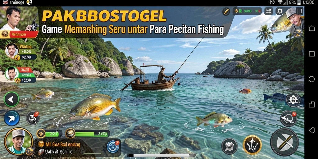 Tangkapan ikan yang menakjubkan dalam gameplay PAKBOSTOGEL.