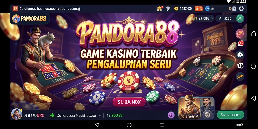 Tampilan menarik dari gameplay PANDORA88 dalam aksi Kasino.
