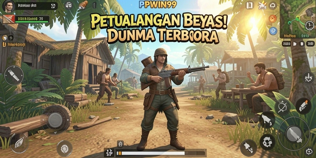Screenshot PPWIN99 yang menunjukkan petualangan eksplorasi dunia terbuka.