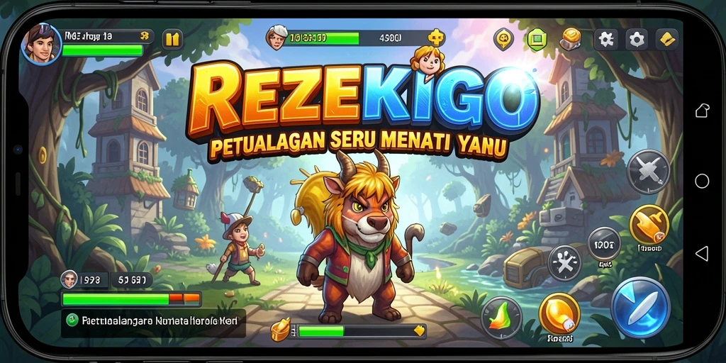 Screenshot gameplay REZEKIGO yang menampilkan suasana petualangan yang mendebarkan.