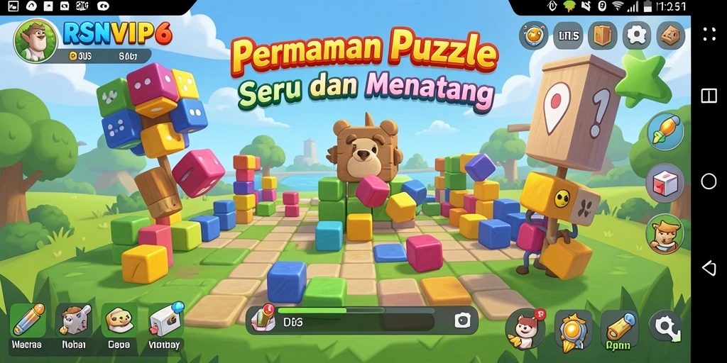 Tangkapan layar gameplay RSNVIP6 dengan teka-teki yang menarik.