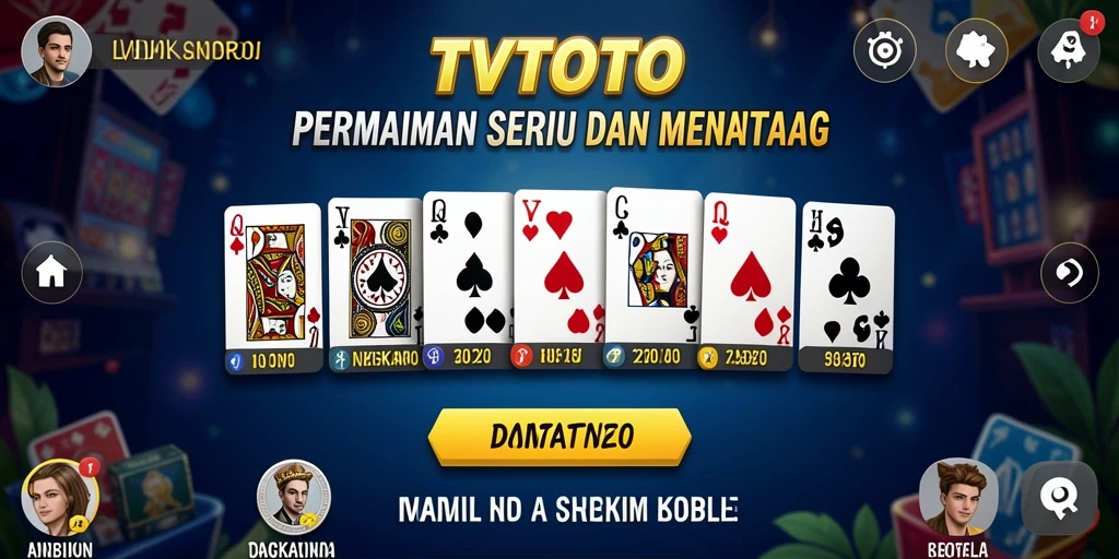 Tampilan gameplay seru dan interaktif dari TVTOTO.