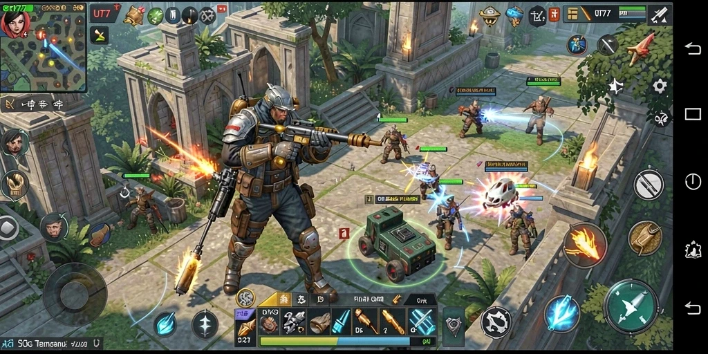 Tampilan gameplay UT77 yang penuh strategi dan aksi.