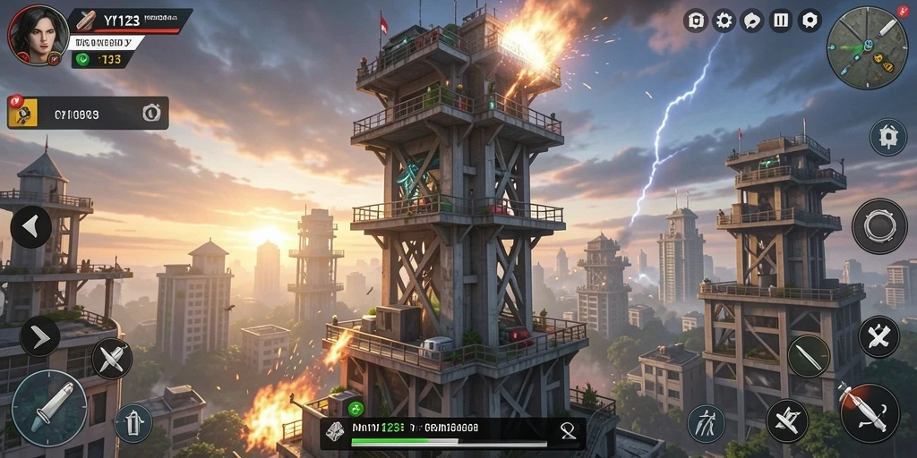 Gameplay Tower Defense yang seru dan menegangkan di YY123.